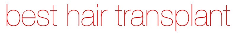 Best Hair Transplant logo - Helvetica red text