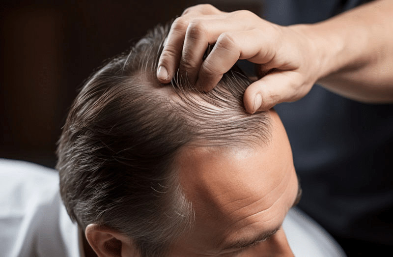 Men with male pattern baldness are ideal candidates for hair follicle transplants