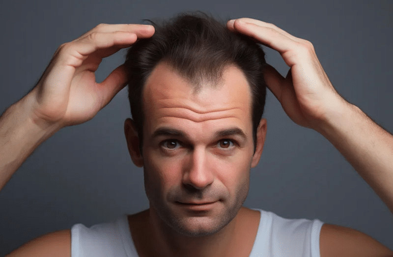 Stage 3 Hamilton Scale indicates loss of a mature hairline into a receding hairline