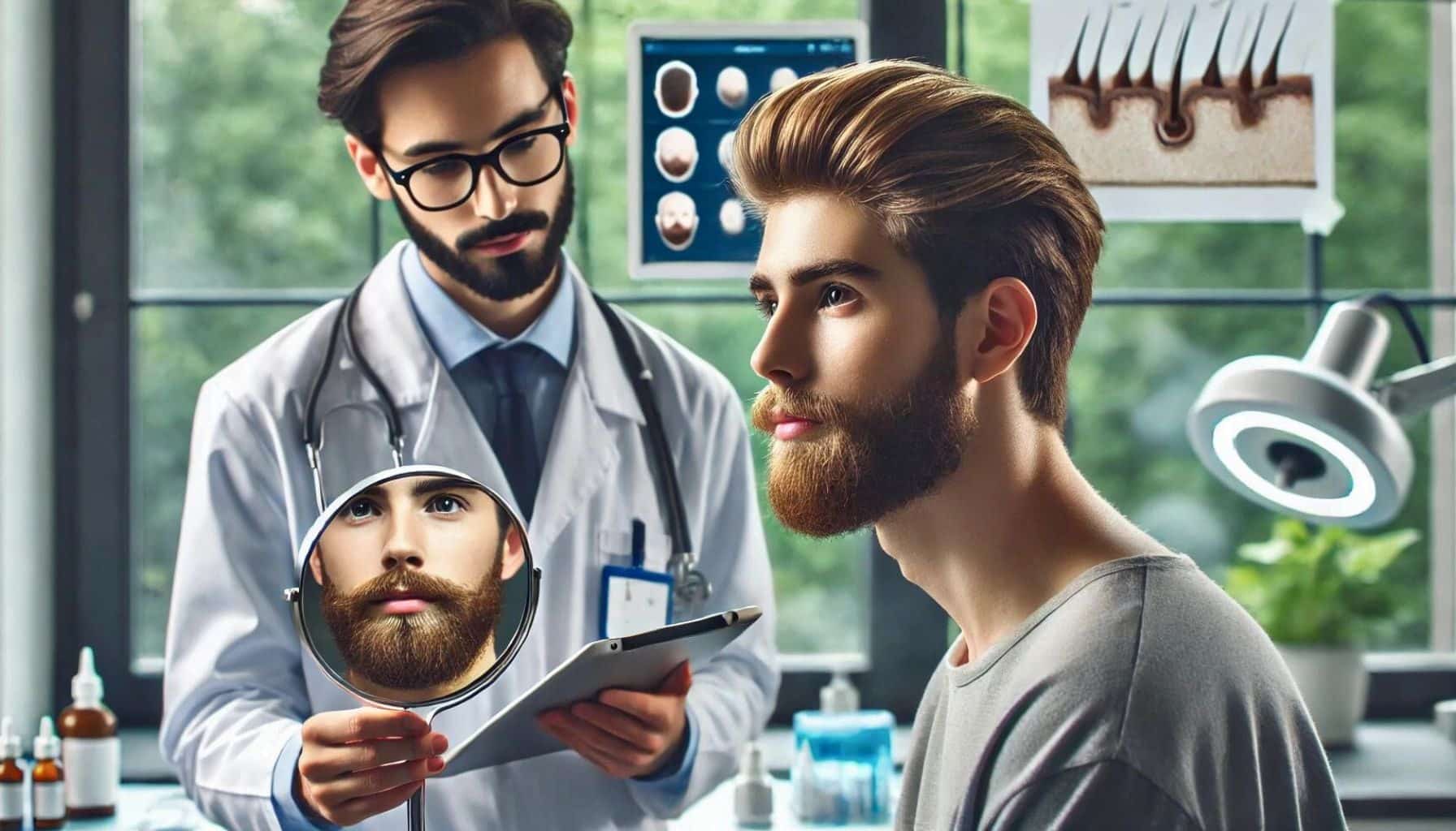 beard hair transplant consultation