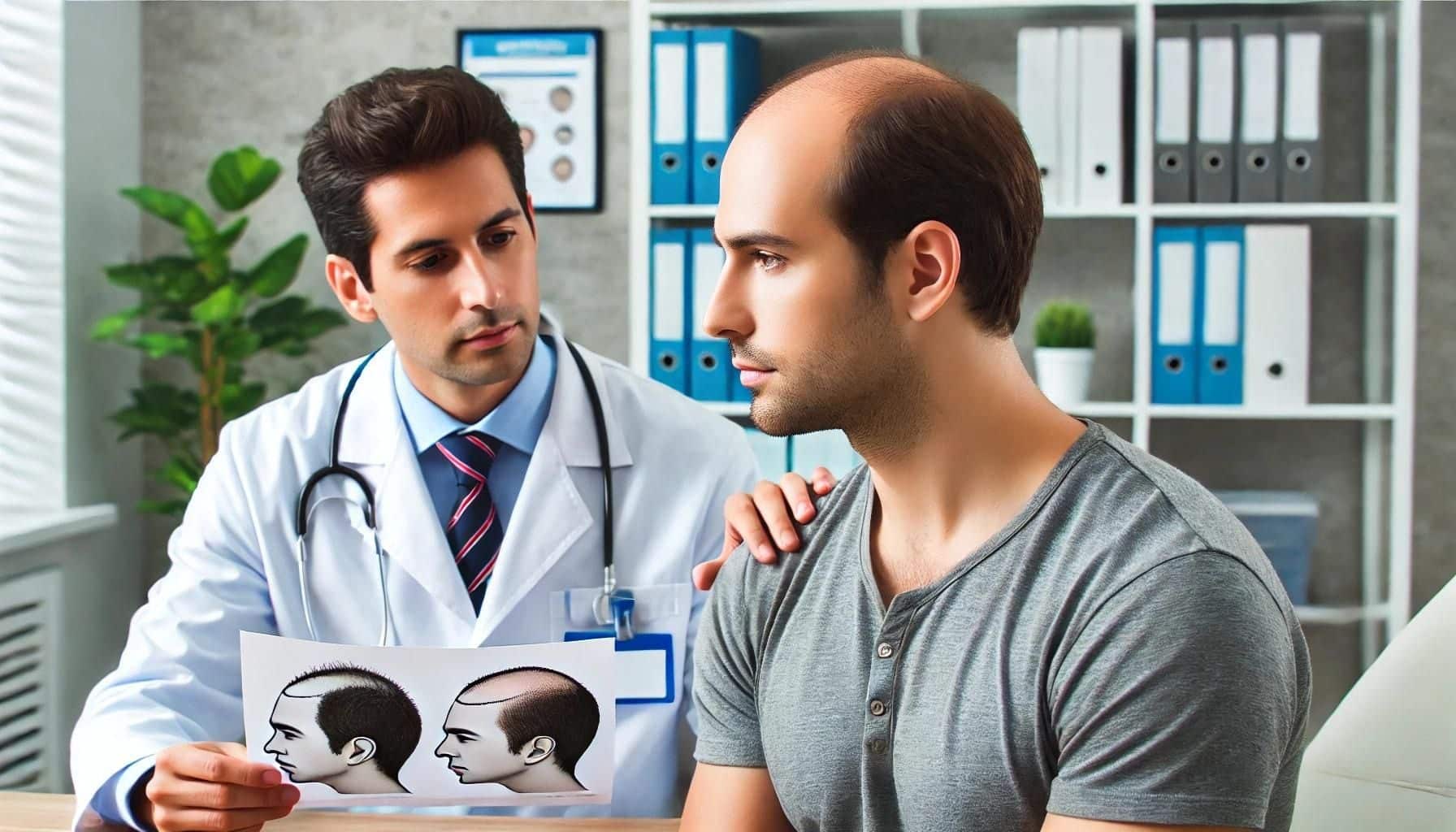 Image of hair transplant consultation