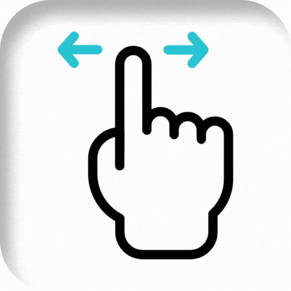 Gif Icon Instructing to slide left/right on the BEAF slider(s) to reveal images