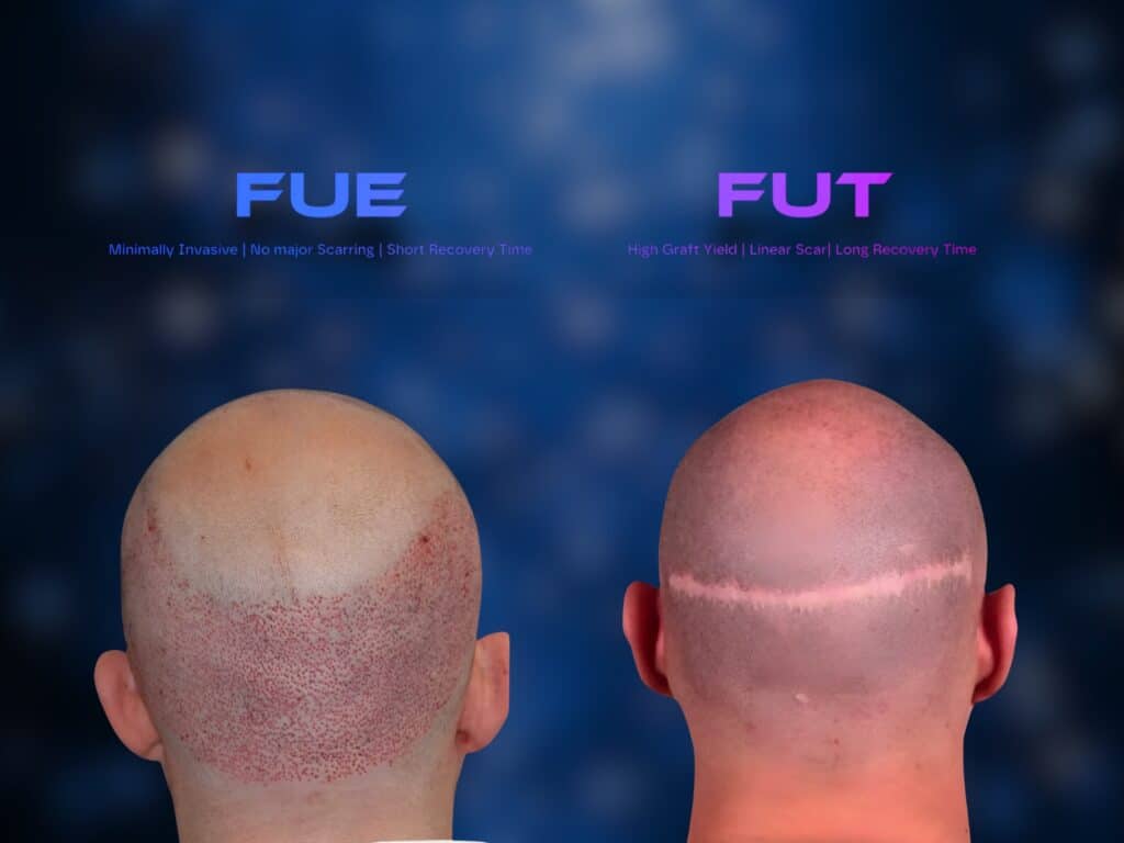 what is FUE VS FUT Graphic