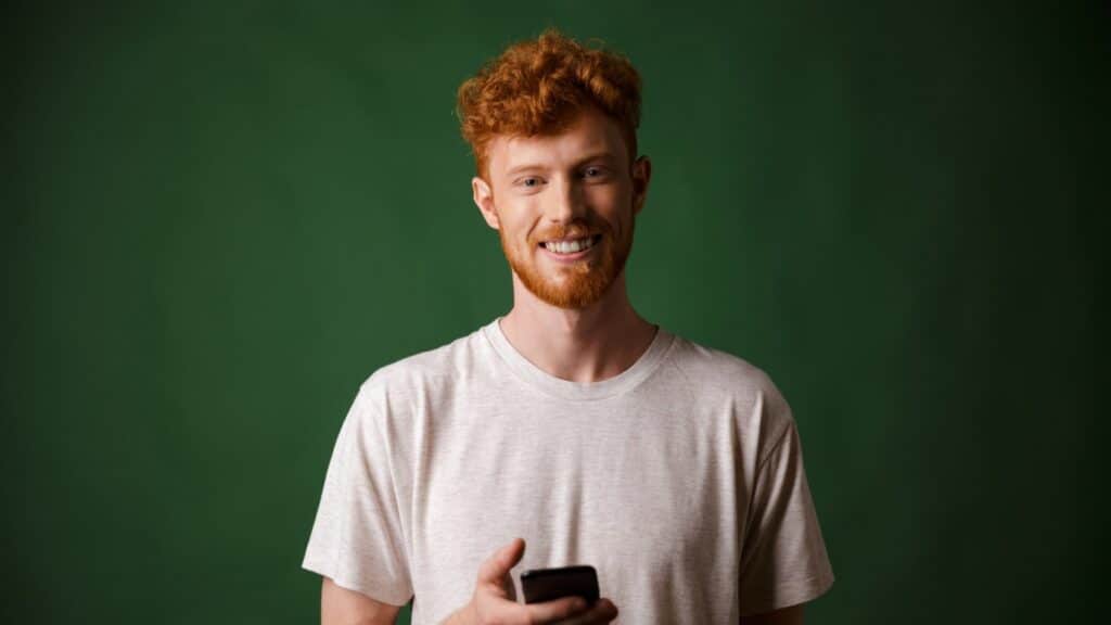 Redhead/ginger man featured on Ginder Hair Transplant to represent the possibility