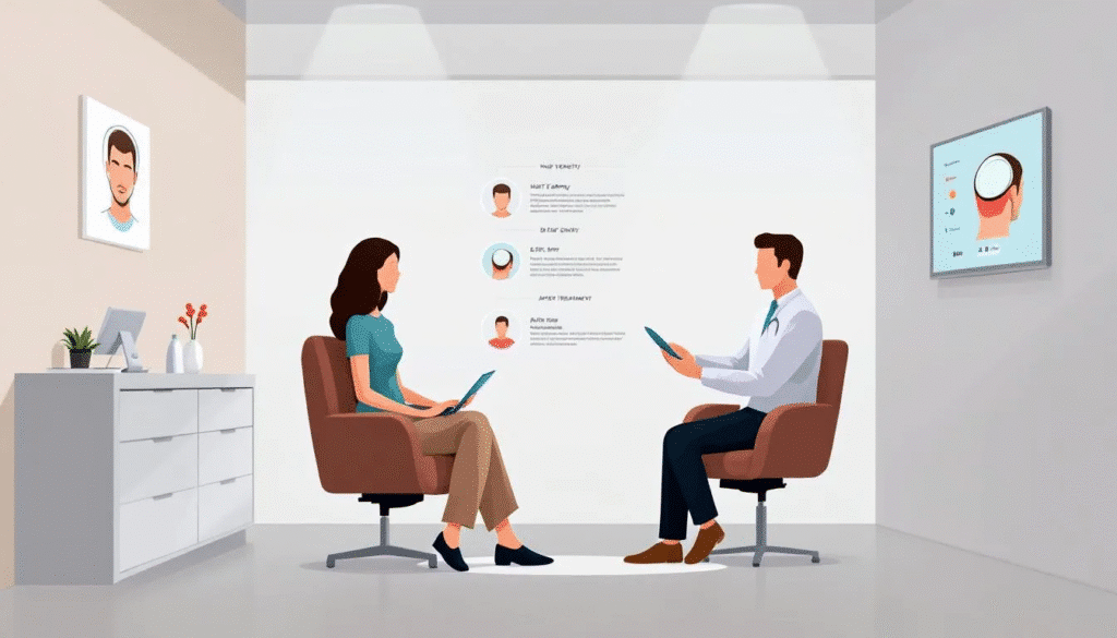 Image of consultation created for Best Hair Transplants Los Angeles in Redondo Beach