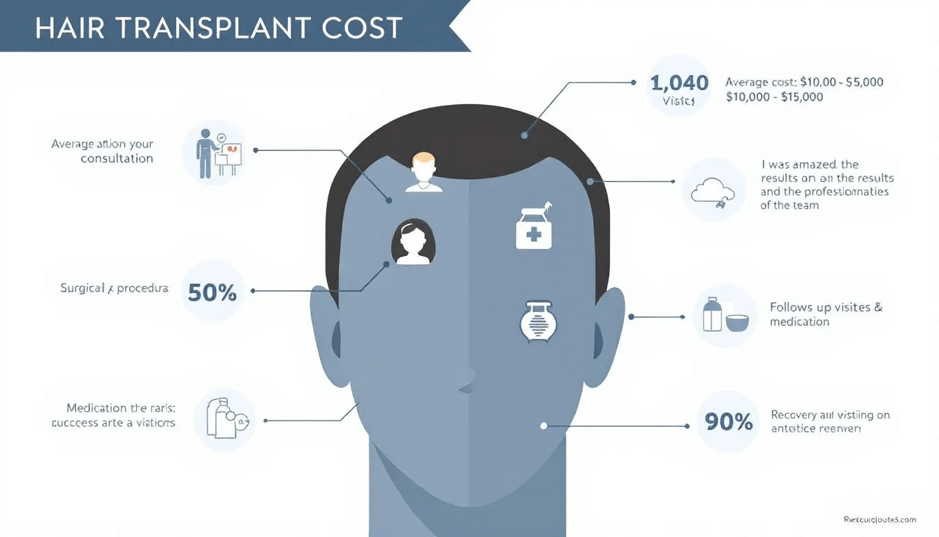 What is included in the overall hair transplant cost, including consultations.