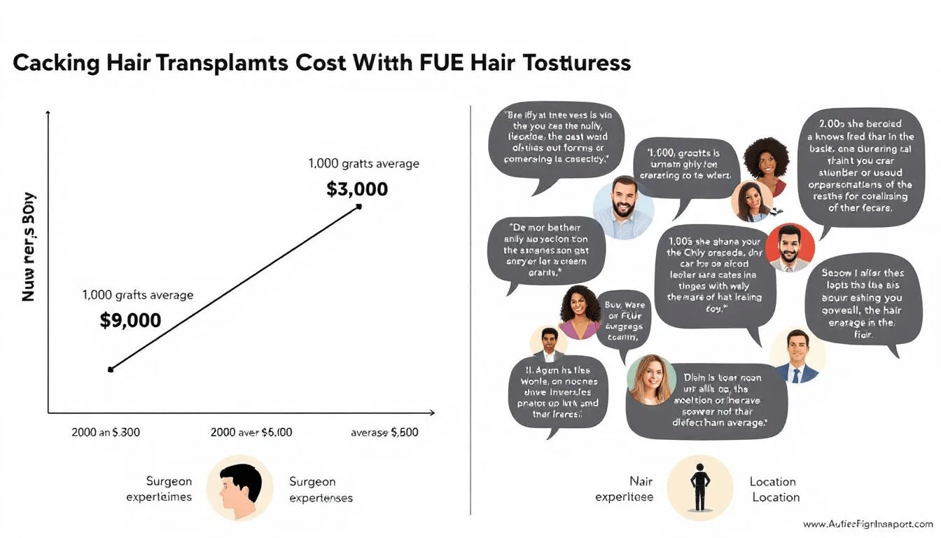 Factors influencing the cost of FUE hair transplant, including number of grafts needed.