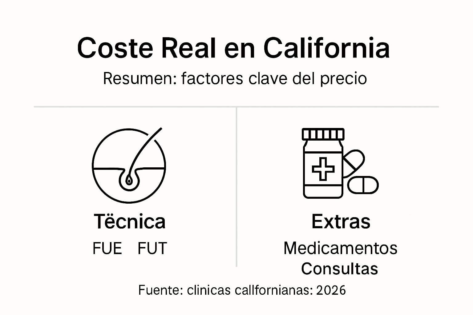 Infografía: ¿Cuánto cuesta un trasplante capilar en California?